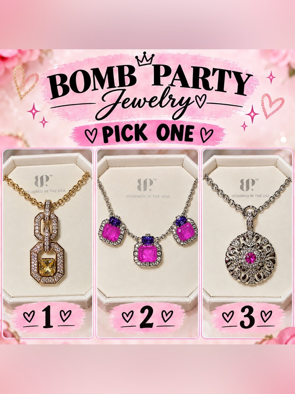 Pick yours bomb party pendant